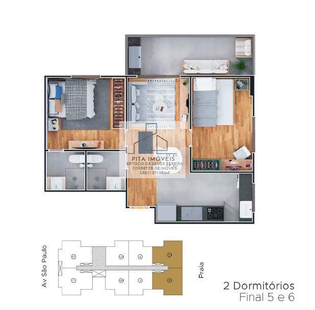 Apartamento, 2 quartos, 60 m² - Foto 10