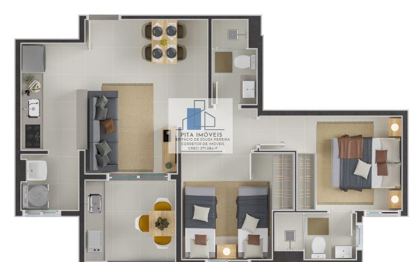 Apartamento, 2 quartos, 60 m² - Foto 5