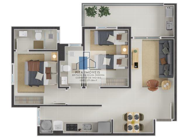 Apartamento, 2 quartos, 60 m² - Foto 6