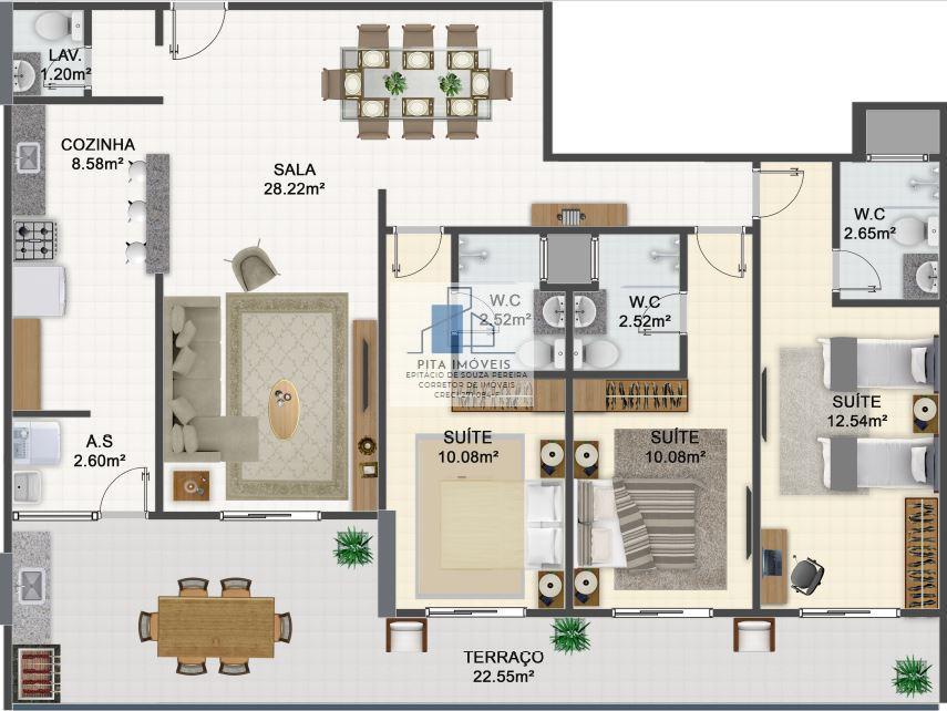 Apartamento, 3 quartos, 117 m² - Foto 13