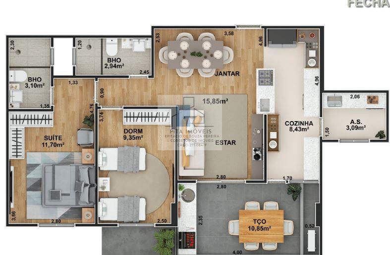 Apartamento, 2 quartos, 71 m² - Foto 42