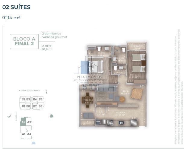 Apartamento, 2 quartos, 91 m² - Foto 2