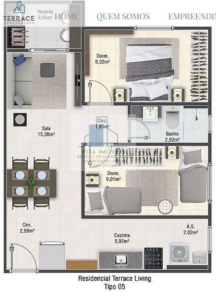 Apartamento, 2 quartos, 55 m² - Foto 17