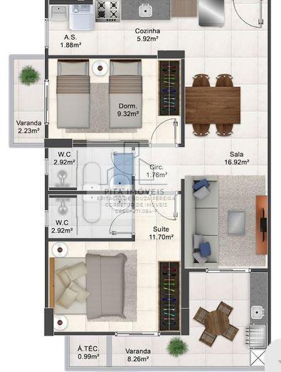 Apartamento, 2 quartos, 73 m² - Foto 13