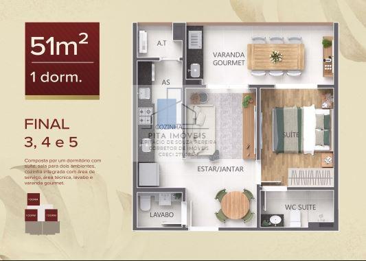 Apartamento, 1 quarto, 58 m² - Foto 16