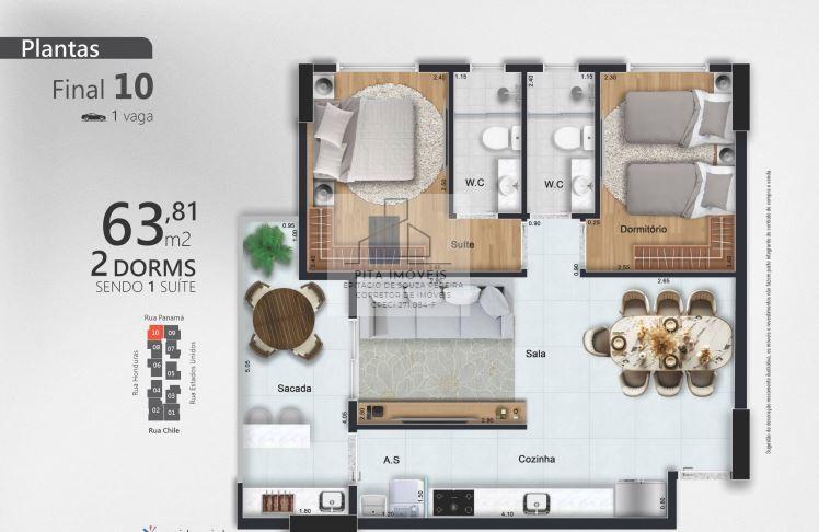Apartamento, 1 quarto, 59 m² - Foto 39