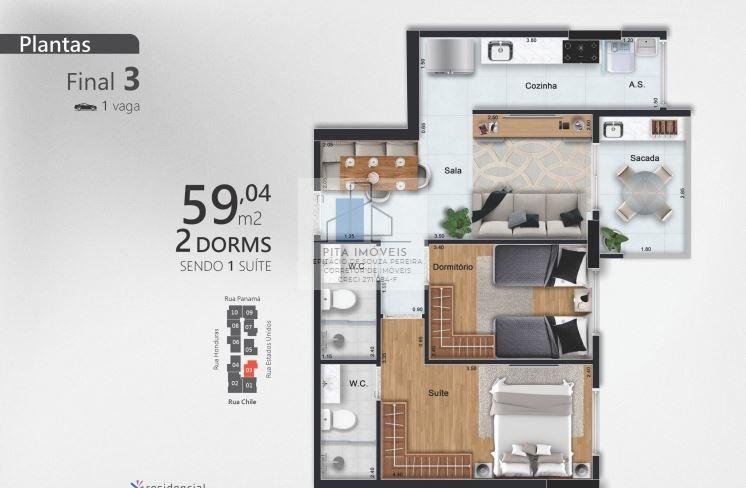 Apartamento, 1 quarto, 59 m² - Foto 32
