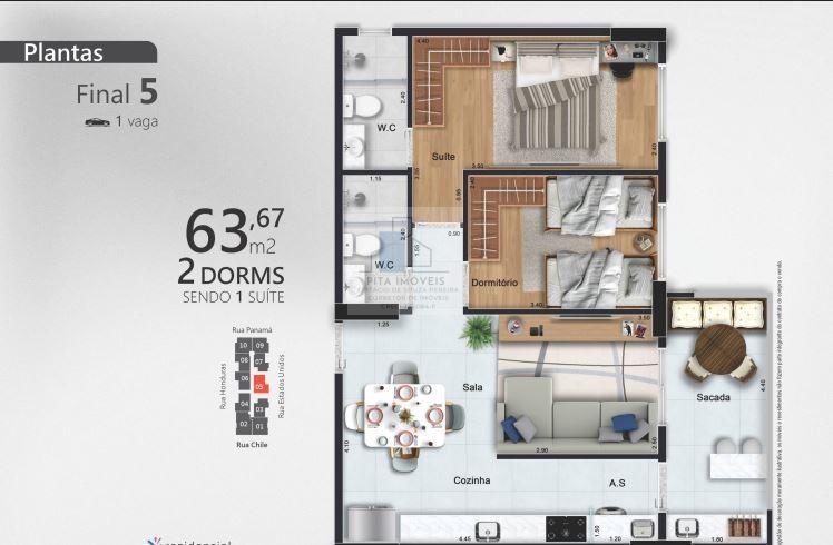 Apartamento, 2 quartos, 59 m² - Foto 36