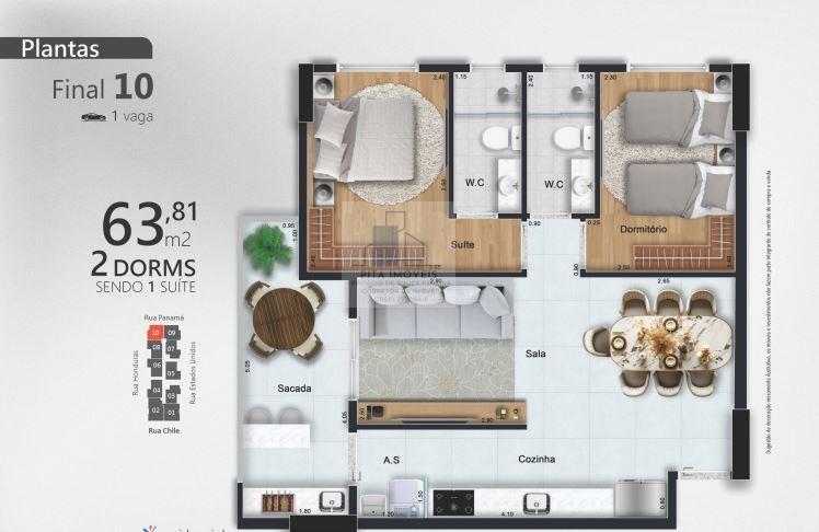 Apartamento, 2 quartos, 59 m² - Foto 41