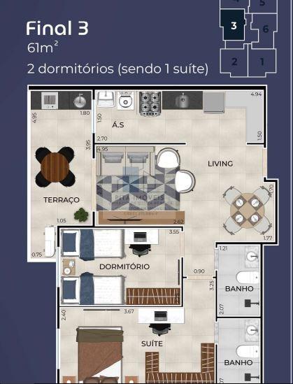 Apartamento, 2 quartos, 61 m² - Foto 19