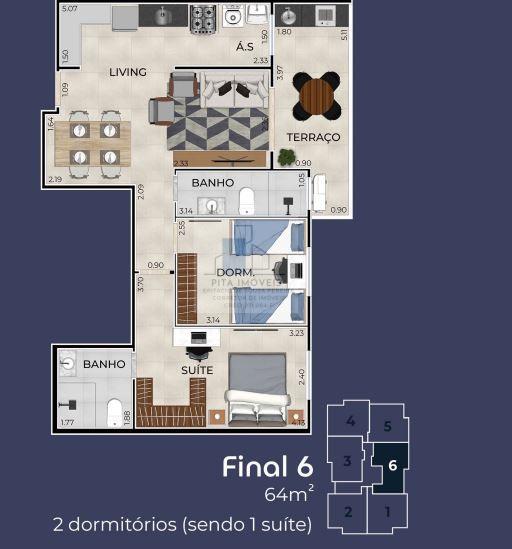 Apartamento, 2 quartos, 61 m² - Foto 22